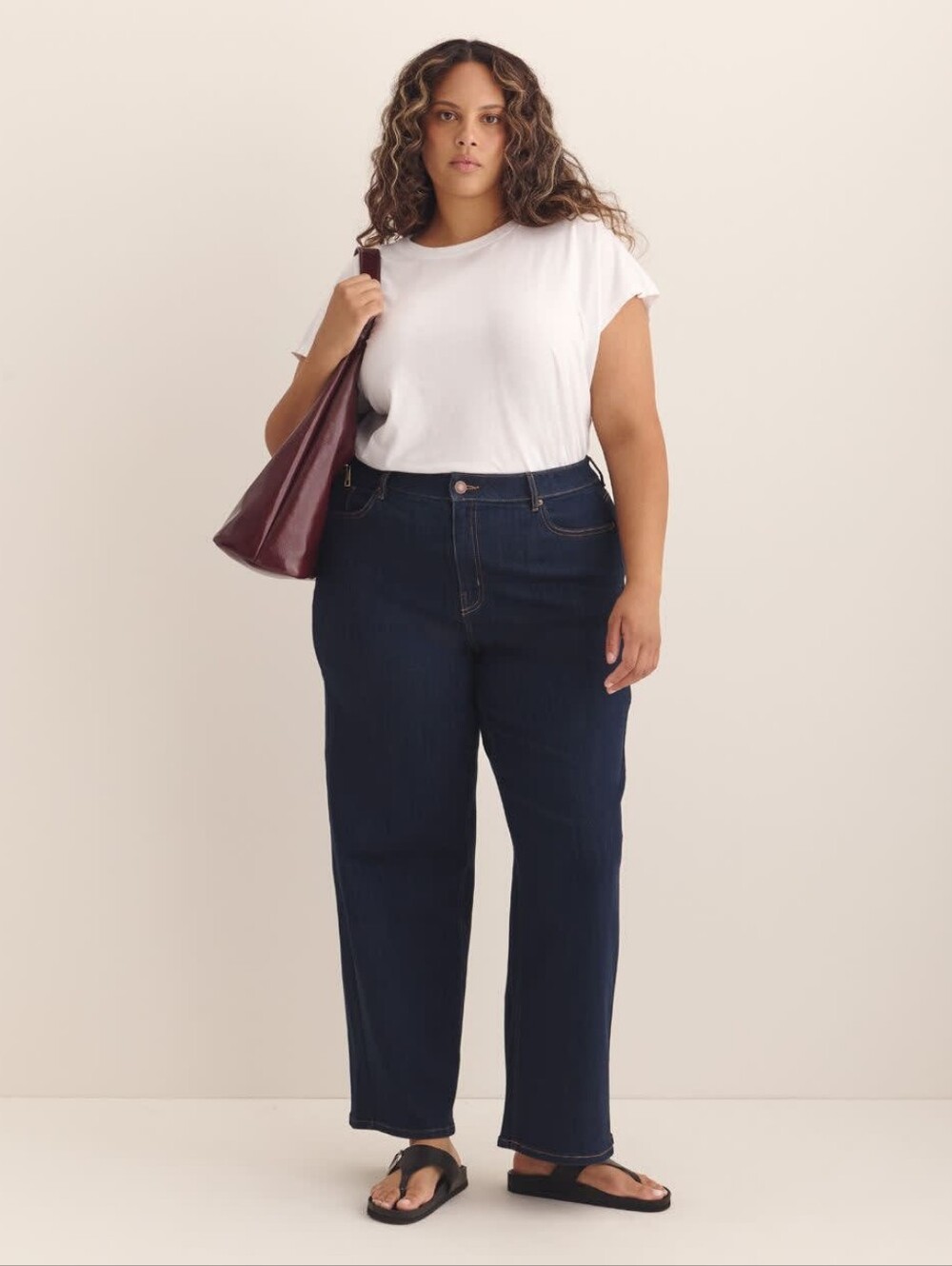 d/C JEANS Curvy-Fit Wide-Leg Jeans from Penningtons.